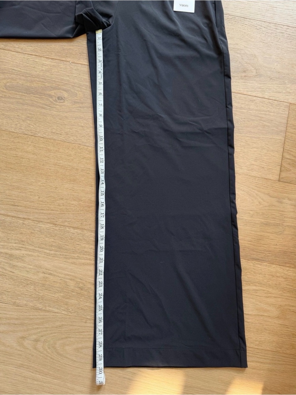 Vuori Villa Black Wide-Leg Elastic Waist Pants - Picture 7 of 7